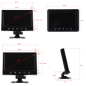 9 Inch HD LCD Monitor met Auto Beugel 9 Inch HD LCD Monitor met Auto Beugel