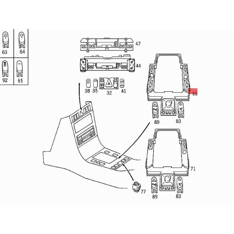 CKlasse Mercedes Raamschakelaar 2028208210