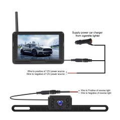 Draadloze achteruitrijcamera set 4.3inch
