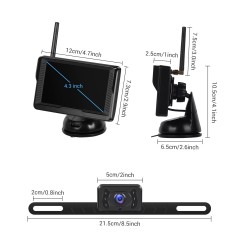 128 Achteruitrijcamera's Draadloze achteruitrijcamera set 4.3inch€ 89,95